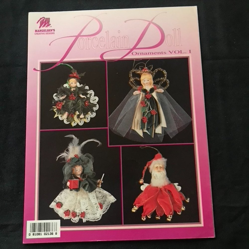 Porcelain Doll Ornaments Christmas Mangelsen's Creative Designs Angels Santa
